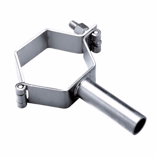 Hexagonal pipe holder with handle